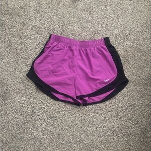 Nike Women's Athletic Shorts in Purple and Black